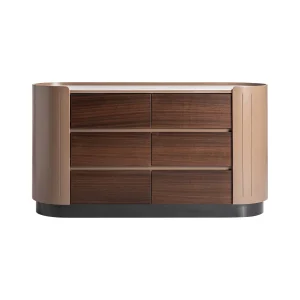 Cómoda Soaza en madera contrachapada marrón – Estilo Contemporáneo