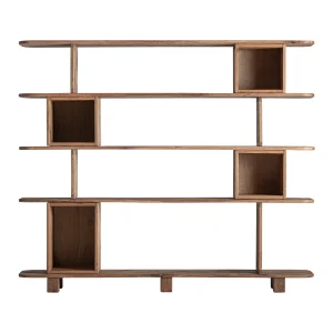 Estanteria Brusque en madera de roble marrón – Estilo Clásico
