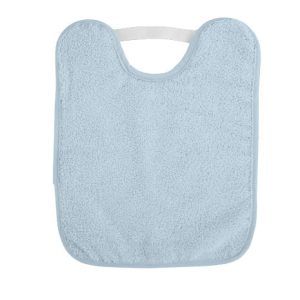 BABERO TOALLA PLASTIFICADO CON GOMA SARO ·AZUL·