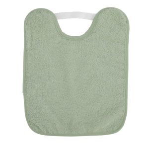 BABERO TOALLA PLASTIFICADO CON GOMA SARO ·VERDE·
