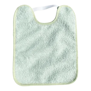 BABERO TOALLA PLASTIFICADO CON GOMA ·VERDE·